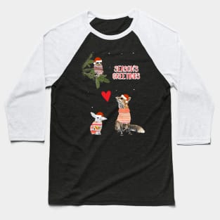 Cute Xmas Animals Baseball T-Shirt